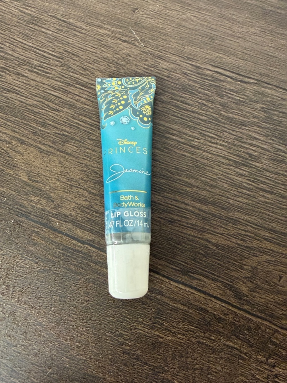 Bath & Body Works Disney Princess Jasmine Lip Gloss - Teal & Gold